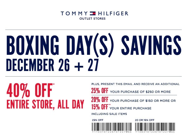 tommy hilfiger boxing day sale